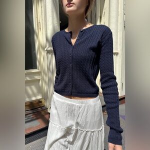 ZOE CABLE KNIT CARDIGAN